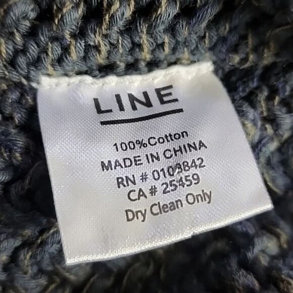 Line Knitwear Blue Cotton Sweater Small NWT - Picture 5 of 6